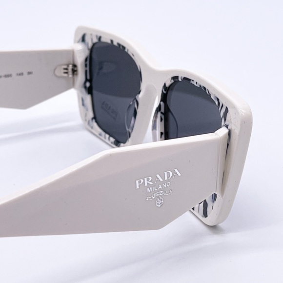 NEW PRADA PR 08YS 02V-5S0 SUNGLASSES PRADA PR08YS WHITE NEW SUNGLASSES PR08YSF - Picture 7 of 11